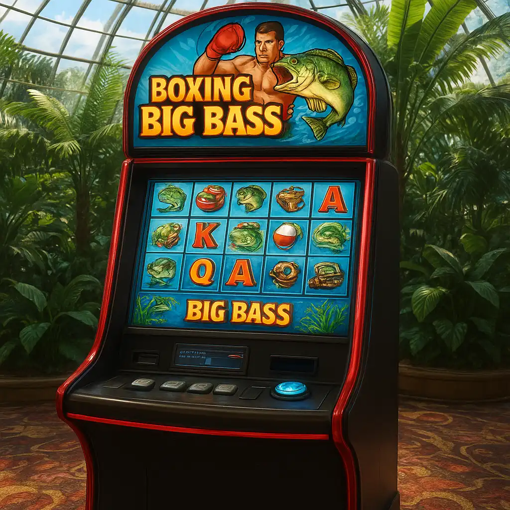 Big Bass Boxing Bonus Round cabinet on the Solar Atrium gaming floor